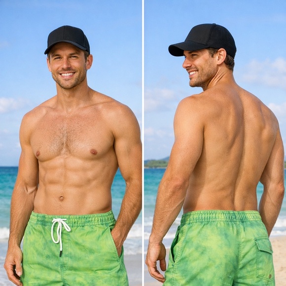 RVCA Green Men's Swim Shorts XL. 15789
